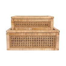 Load image into Gallery viewer, Rattan Display Boxes - Set of 2